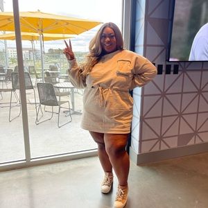 Sweater Dress with Pocket Detail